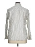 Zara Stripes Ivory Long Sleeve Button-Down Shirt Size XL - photo 2