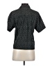 Perry Ellis 100% Rayon Polka Dots Black Short Sleeve Blouse Size S - photo 2