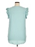 Zenana Teal Short Sleeve Blouse Size XL - photo 2