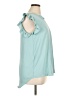 Zenana Teal Short Sleeve Blouse Size XL - photo 4