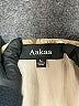 AaKaa 100% Polyester Tan Ivory Long Sleeve Blouse Size L - photo 4