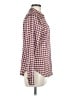 Worthington Houndstooth Burgundy Long Sleeve Blouse Size M - photo 4