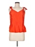 J.Crew 100% Silk Orange Sleeveless Silk Top Size 6 - photo 1