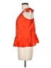 J.Crew 100% Silk Orange Sleeveless Silk Top Size 6 - photo 5
