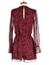 BCBGeneration 100% Polyester Burgundy Romper Size XS - photo 2