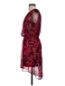 Express 100% Polyester Floral Burgundy Cocktail Dress Size XS - photo 5