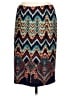 Sunny Leigh Print Teal Casual Skirt Size L - photo 1