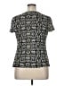 Croft & Barrow 100% Nylon Black Short Sleeve Blouse Size XL - photo 2