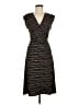 BCBGMAXAZRIA Tweed Black Brown Cocktail Dress Size M - photo 1