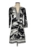 BCBGMAXAZRIA Graphic Gray Casual Dress Size XXS - photo 1