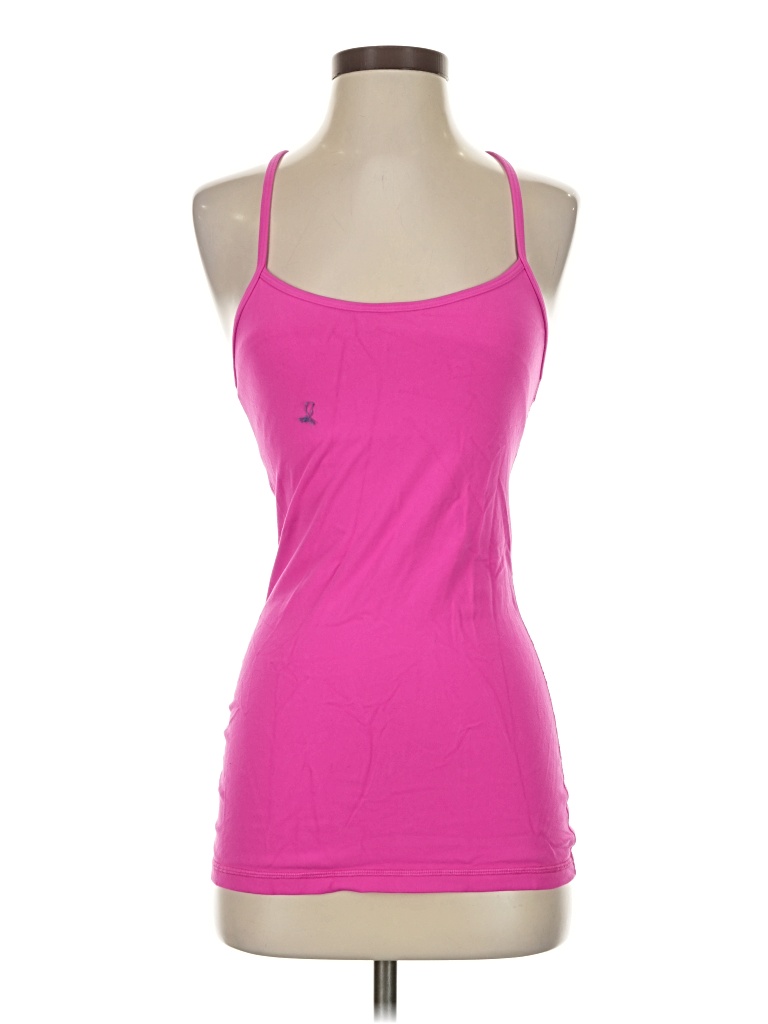 Pre-owned Lululemon Athletica Tank Top Pink Halter Neckline Tops