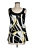 Agenda Black Sleeveless Blouse Size M - photo 1