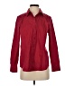 Chico's Burgundy Long Sleeve Button-Down Shirt Size Sm (0) - photo 1