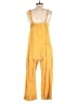 Everlane 100% Linen Solid Yellow Jumpsuit Size 2 - photo 2