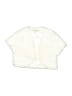 Knitworks 100% Polyester Ivory Cardigan Size 10 - photo 1