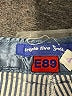 Triple Five Soul Blue Overall Shorts Size 4 - photo 3