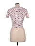 Shein Pink Short Sleeve T-Shirt Size L - photo 2