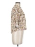 Zara Floral Ivory 3/4 Sleeve Blouse Size M - photo 4