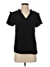 West Kei 100% Polyester Black Short Sleeve Blouse Size S - photo 1