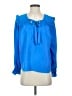 Ann Taylor Blue Long Sleeve Blouse Size S - photo 1
