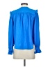 Ann Taylor Blue Long Sleeve Blouse Size S - photo 2
