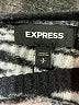 Express 100% Nylon Animal Print Black Pullover Sweater Size S - photo 7