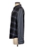 Equipment 100% Silk Plaid Blue Long Sleeve Silk Top Size XS - photo 5