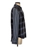 Equipment 100% Silk Plaid Blue Long Sleeve Silk Top Size XS - photo 4