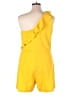 Touch Me Color Block Yellow Romper Size 2X - photo 2