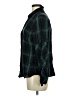 CAbi 100% Viscose Plaid Green Long Sleeve Button-Down Shirt Size M - photo 5