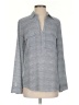 Splendid 100% Rayon Stripes Chevron-herringbone Gray Long Sleeve Blouse Size S - photo 1