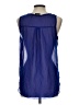 Utopia 100% Polyester Blue Sleeveless Blouse Size L - photo 2