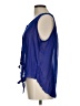 Utopia 100% Polyester Blue Sleeveless Blouse Size L - photo 5