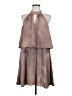 Assorted Brands 100% Polyester Gray Brown Casual Dress Size L - photo 1