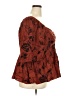 Torrid Brown 3/4 Sleeve Blouse Size 3X Plus (3) - photo 4