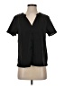 Shein 100% Polyester Black Short Sleeve Blouse Size 4 - photo 1