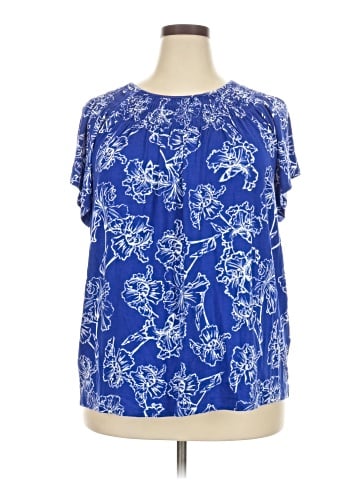 Style&Co Short Sleeve Blouse (view 1)
