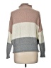 Tecrew 100% Acrylic Color Block Gray Turtleneck Sweater Size M - photo 2