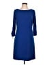 Chetta B Solid Blue Casual Dress Size L - photo 1