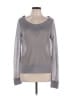 Chan Luu Metallic Silver Pullover Sweater Size S - photo 1