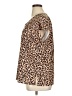 Sampeel Animal Print Brown Short Sleeve T-Shirt Size XL - photo 5