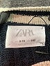 Zara Chevron-herringbone Blue Pullover Sweater Size 9 - 10 - photo 3