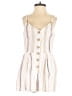 Lily Rose Stripes Ivory Tan Romper Size XS - photo 1