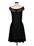 CATHERINE Catherine Malandrino Stripes Black Cocktail Dress Size 10 - photo 2