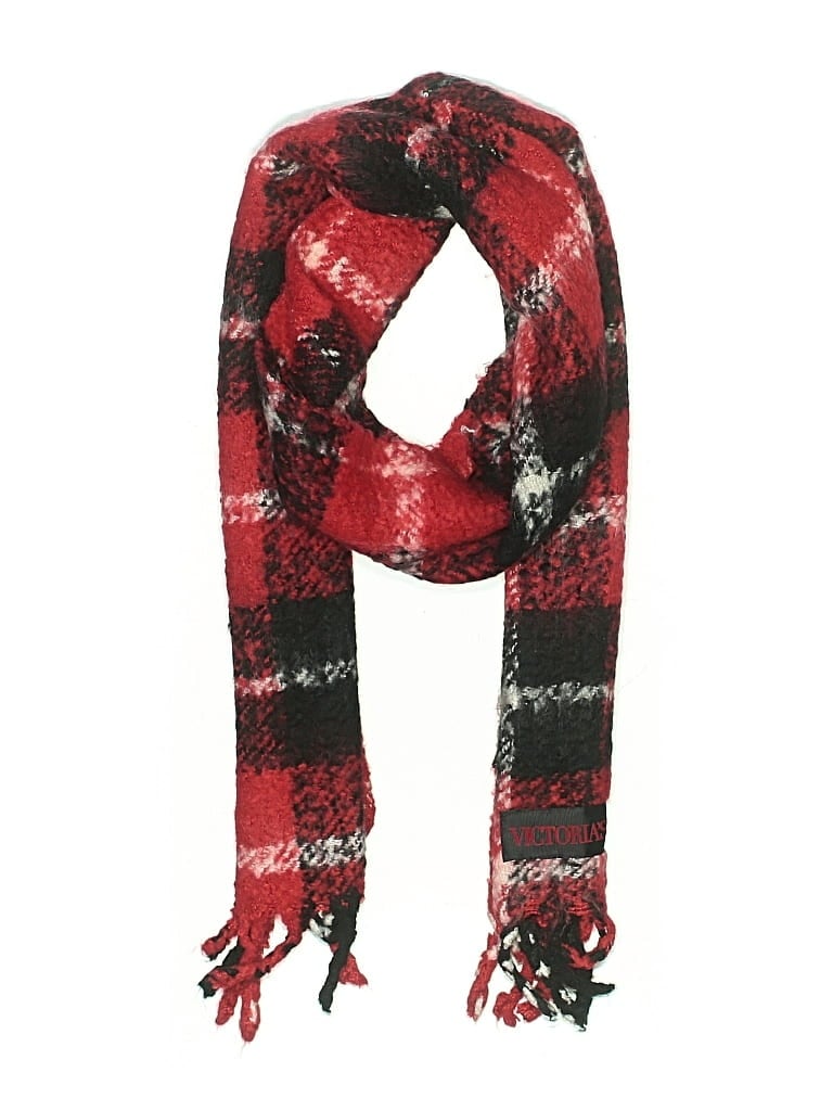 Victoria's Secret Scarf: Red Plaid Pattern Accessories