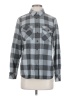 Roots 100% Cotton Plaid Gray Long Sleeve Button-Down Shirt Size S - photo 1