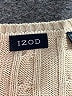 IZOD 100% Cotton Solid Tan Pullover Sweater Size L - photo 4