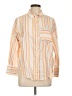 Assorted Brands 100% Cotton Stripes Orange Long Sleeve Button-Down Shirt Size L - photo 1