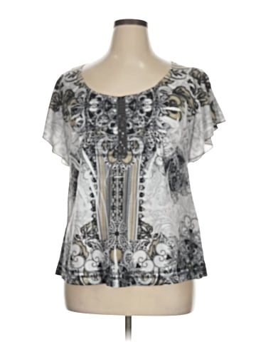 One World Short Sleeve Blouse (view 1)