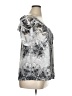 One World 100% Polyester Silver Short Sleeve Blouse Size 1X - photo 4